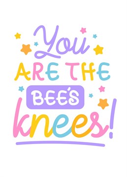 Tell your friends and family members that they are the bee's knees with this card. There's no better way to say thank you and express your appreciation than with a card by CoconuTacha.
