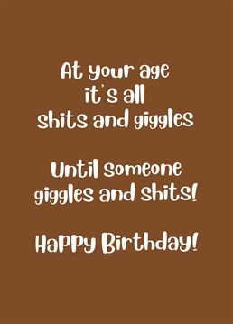None of us getting any younger, but some people are getting older a lot quicker. A card for one of your elder friends perhaps?