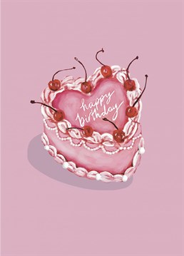 Send some birthday wishes with this cute birthday cake card!