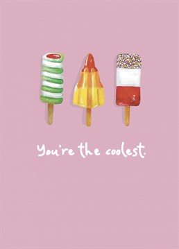 Cool ice lolly card for that special someone!