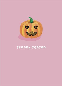 Send some Halloween wishes with this cute pumpkin card!