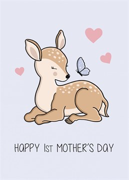 Wish your mummy a Happy 1st Mother's Day with this funny, colourful card. Designed by Creaternet.