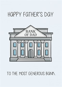 Wish your dad a Happy Father's Day with this funny, colourful card. Designed by Creaternet.