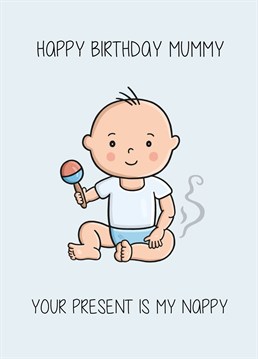 Wish your mummy a happy birthday with this funny, colourful card. Designed by Creaternet.