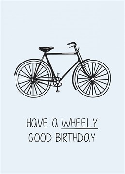 Wish any bike lover a happy birthday with this simplistic illustrated card. Designed by Creaternet.