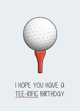 Wish any golf lover a happy birthday with this colourful card. Designed by Creaternet.