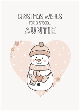 Wish a special Auntie a Happy Christmas with this cute, colourful card. Designed by Creaternet.