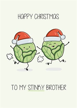 Wish a special brother a Happy Christmas with this funny, colourful card. Designed by Creaternet.