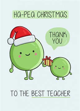 Wish your teacher a Happy Christmas with this funny, colourful card. Designed by Creaternet.