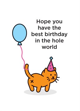 Anyone who has a love for cats will truly appreciate this silly Birthday card by Birthday cardShit.