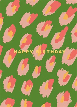 Appeal to a Cheetah Girl's wild side with this chic birthday design by Cub.