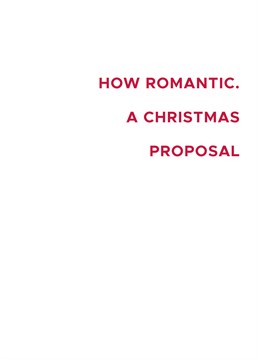 Congratulate a couple on their totally cliche and predictable Christmas engagement with this design by Cunning Linguist.