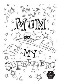 Let the kids get creative and colour in this delightful Birthday card for their special Mum. Designed by Heidi Pie Studio