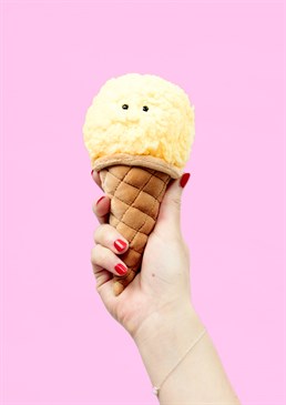 Irresistible Jellycat Ice Cream Vanilla. Send them something a little cheeky with this brilliant Scribbler gift from Jellycat and trust us, they won't be disappointed!