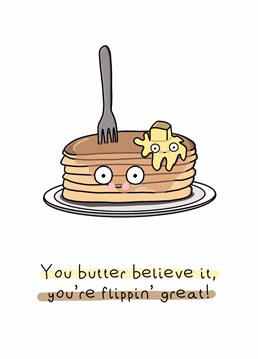 But are they as good as pancakes? Probably not! A Anniversary card designed by Doodles from my Brain.