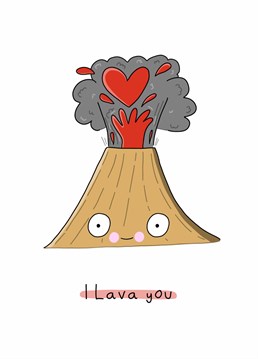 Your love for them burns hotter than lava! A valentine's Anniversary card designed by Doodles from my Brain.