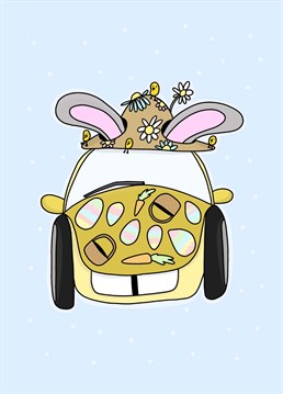 For someone who takes the annual Easter bonnet decorating compeition just a touch too far. Good job they can't go anywhere in their car right now! Designed by Doodles From My Brain.