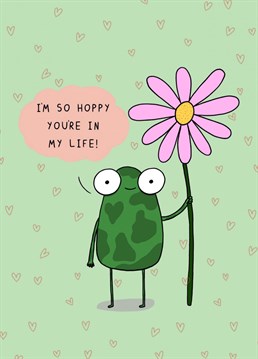 Do you have someone that you can't live without? Why not tell them with this cute froggy Anniversary card. Designed by Doodles From My Brain