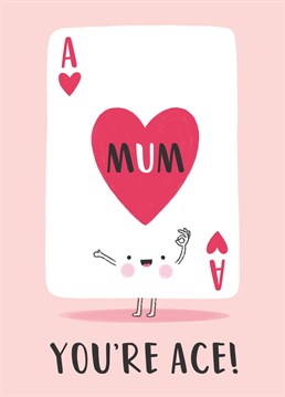Tell you're Mum she's ACE this Mother's Day with this cute playing card, card!