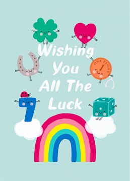 Wish someone ALL the luck with this cute card. Created by Design By Day.