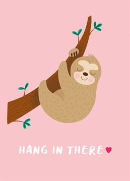 Send some positive vibes to someone with this cute and heartfelt sloth card! Created by Design By Day.