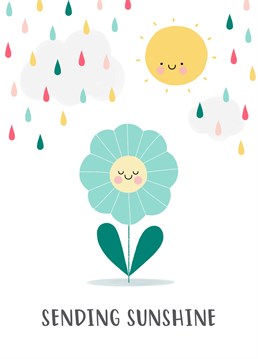 Send some sunny vibes to someone who needs it with this cute and heartfelt sunshine and flower card. Created by Design By Day.