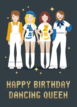 <span style="font-size: 13px;">Wish a Dancing Queen a Happy Birthday with this cute and stylish card!</span>