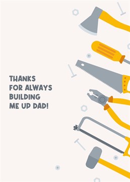Because dads are always best with their tools