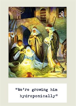 Oh come let us manure him! Update the school nativity play for the 21st Century and teach the kids some science while you're at it. Funny Christmas design by Do Something David.