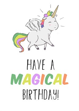 Wish someone a magical birthday with this card designed by doodle farm.