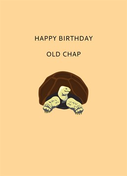 Say Happy Birthday to the old feller in your life with this lovely personalised tortoise card by Loveday. He might be slow and a bit old, but he's a cute little guy.