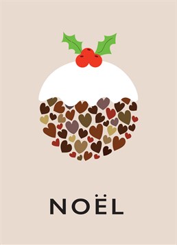 Why not buy your loved one this cute and simple Loveday card for Christmas? Sings out that they are your little pudding.