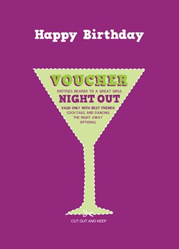 Struggling to find a present? Give her the perfect birthday card and gift, all wrapped into one! Who doesn't love a free birthday bev (or six)? Designed by Love Day.