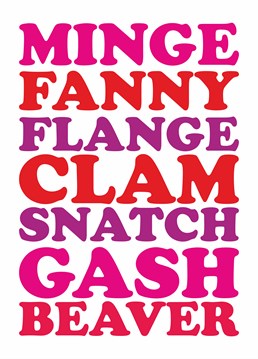 This Dean Morris Birthday card is perfect for your swear-word-loving friends on any occasion.