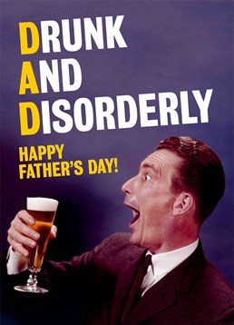 So that's what Dad stands for! Say Happy Father's Day to your beer-loving Dad with this Dean Morris card.