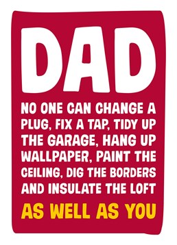 Is your Dad your own personal handyman? Is he your go-to when you've messed up while doing DIY? Then thank him with this sweet Father's Day Birthday card by Dean Morris.
