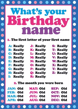 You know all those rubbish quizzes you get to do on Facebook? Well now you can do a much funnier one right here on this birthday card.