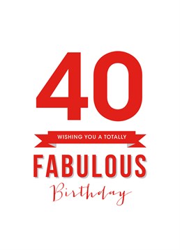 40 is the new 30. So, send this fabulous birthday card from Doodlelove for a naughty forty-year-old.
