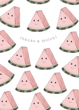 Share the gratitude and thanks for any occasion with these cute little melon slices!