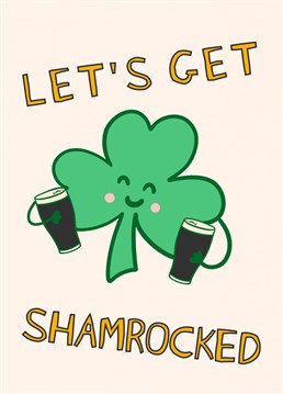 For an Irish Birthday pal or a pick me up Paddy's day card! March brings us St.Patrick's, another occasion to get Shamrocked.