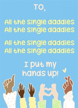 Hands up to all the single daddies, sung along to a classic Bey song! We love you!