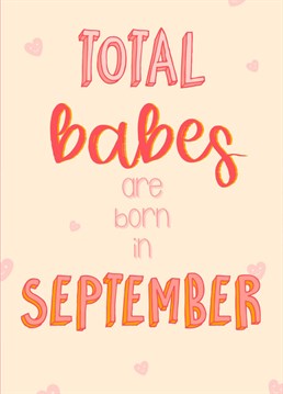 A birthday card for your September born besties.