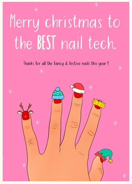 Say thanks and merry Christmas to your trusted nail tech with these festive and fancy nails. For the manicurist & pedicurist in your life.