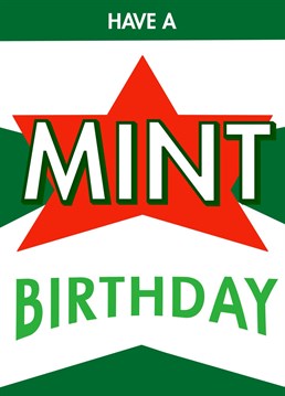 Happy Birthday, kid! Have a proper mint one. Perfect for the northerners. Based on the famous three colour trebor mint packaging. #Manchesterbirthday