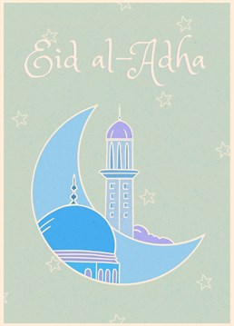 Say Happy Eid to a certain someone with this traditional card design.