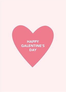 Celebrate Galentine's Day with our heartfelt greeting card featuring a heart shape and the message 'Happy Galentine's Day.' Celebrate the joy of female friendships and camaraderie with this delightful card. Perfect for expressing admiration and appreciation for the amazing women in your life. Share the love this February 13th!