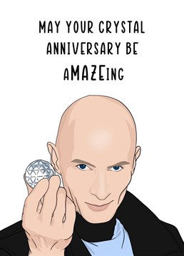 Send your loved one a traditional 15th anniversary gift with Richard O'Brien