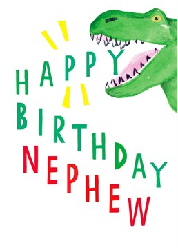 Brill nephew dinosaur birthday card