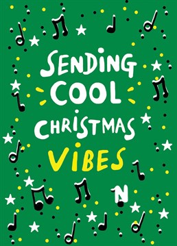 Perfect christmas card for a music lover