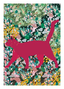 This Birthday card Mariery Young for East End Prints is perfect for anyone who loves cats, especially pink cats!